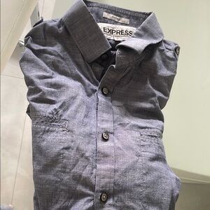 Express Men's Blue Shirt
